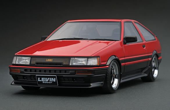 IG0545 1/18 Toyota Corolla Levin (AE86) 3-Door GT Apex Red/Black