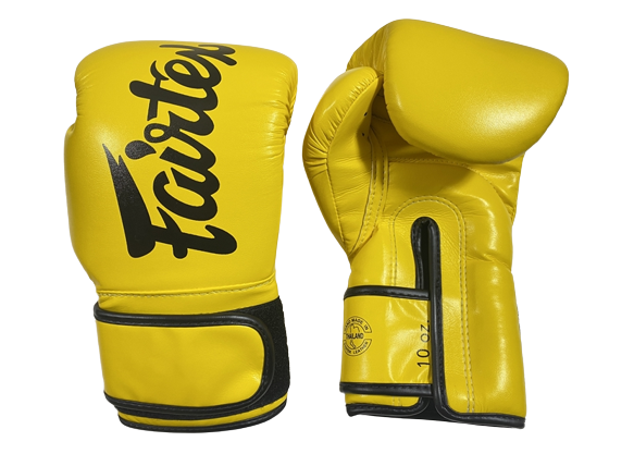 FAIRTEX マイクロファイバー製 ボクシンググローブ イエロー | 格闘技