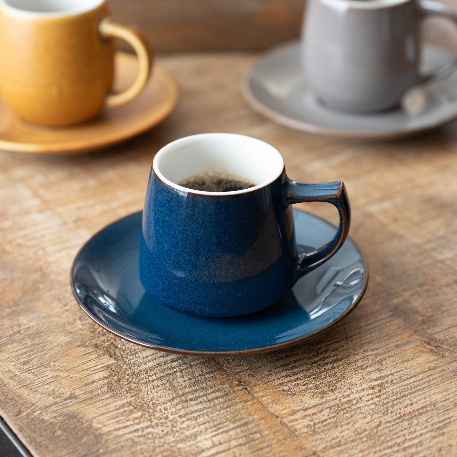 フィーヌ コーヒーカップ&ソーサー ディープブルー[定番] - 業務用食器