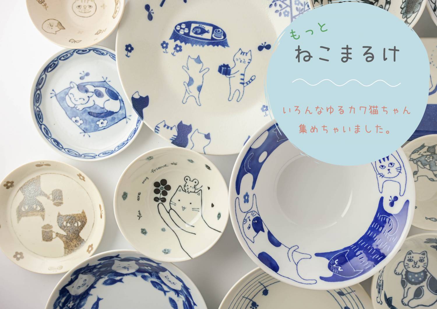 もっと ねこまるけ ヒゲカラ 20.7cm深皿[美濃焼] - カフェ食器通販のお