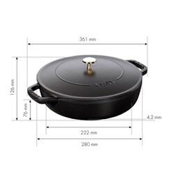 ヨドバシ.com - ストウブ STAUB ブレイザー ソテーパン 28cm ブラック