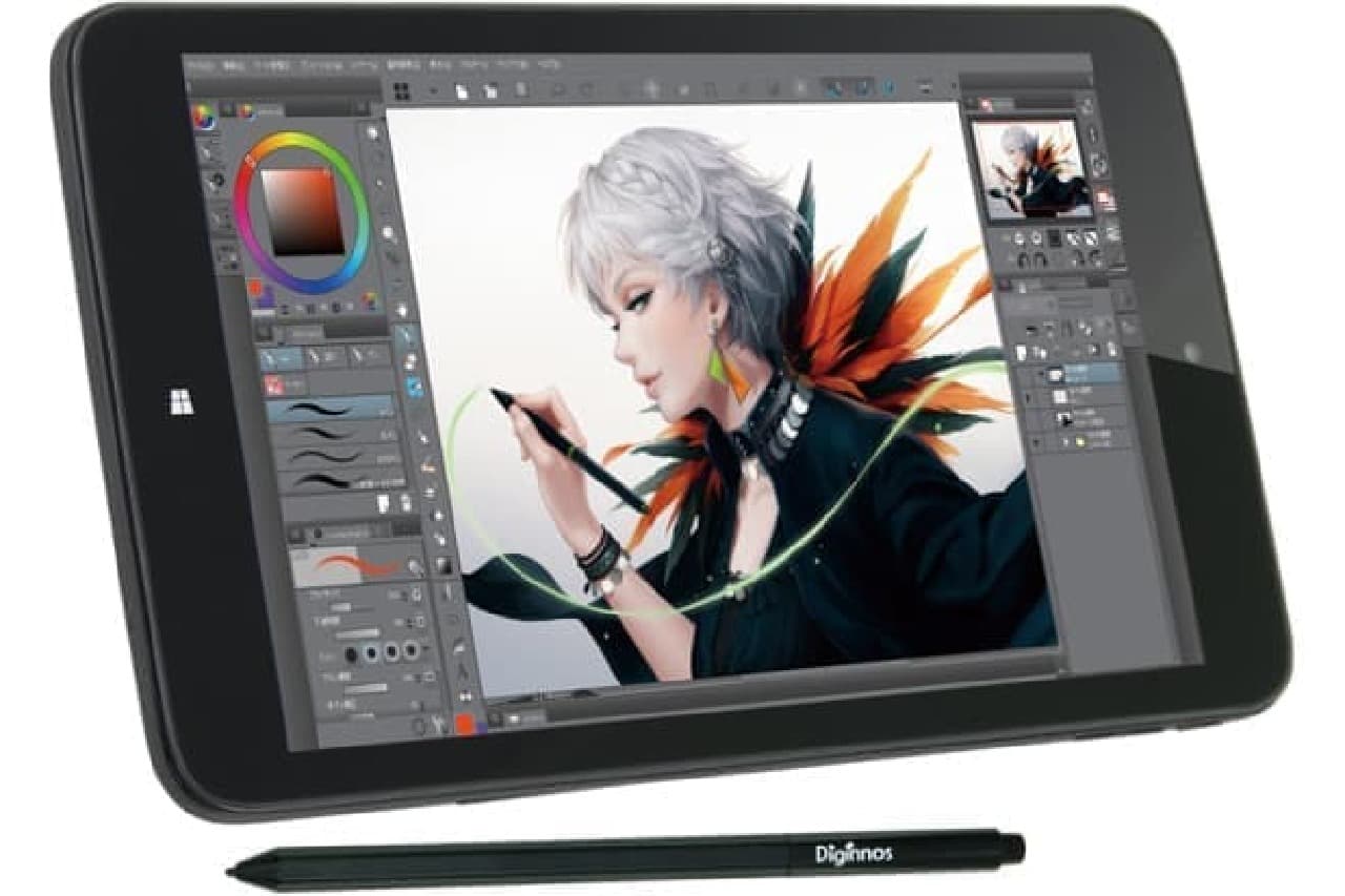 絵を描きやすいWindowsタブレット「raytrektab」―4,096階調の筆圧感知