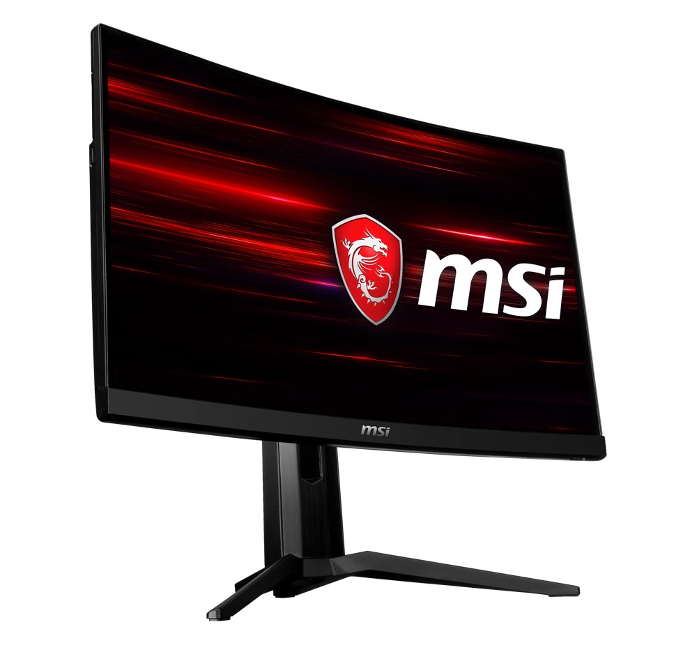 MSI、湾曲デザインの24型フルHDゲーミング液晶「Optix MAG241CR」など2