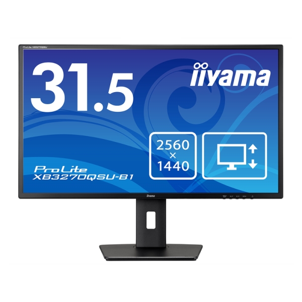 iiyama 液晶ディスプレイ 31.5型/2560×1440/HDMI、DisplayPort
