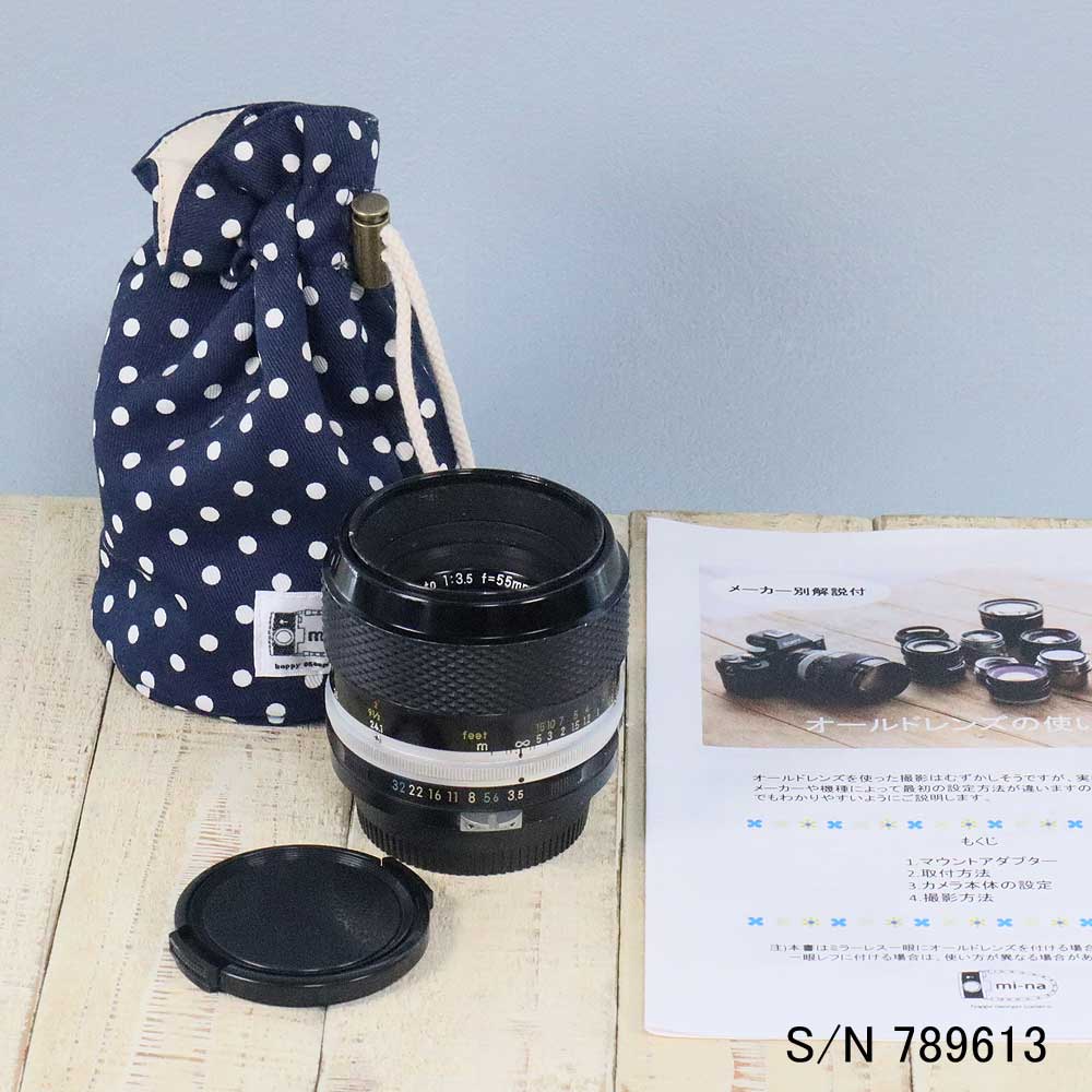 保証付 】【中古】 Nikon Micro-NIKKOR-P Auto 55mm F3.5 ニコン F