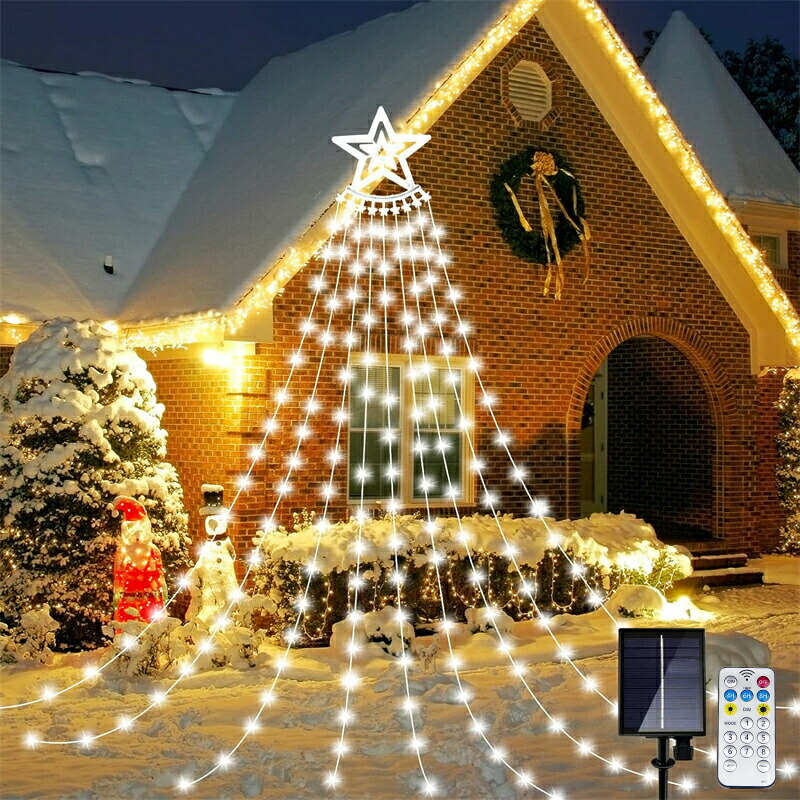 楽天市場】【USB充電+ソーラー式】イルミネーション 屋外 ソーラー