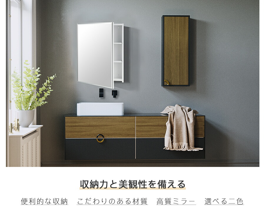 楽天市場】【半額〜さらにP5☆SS開始48H】ミラー キャビネット 洗面鏡