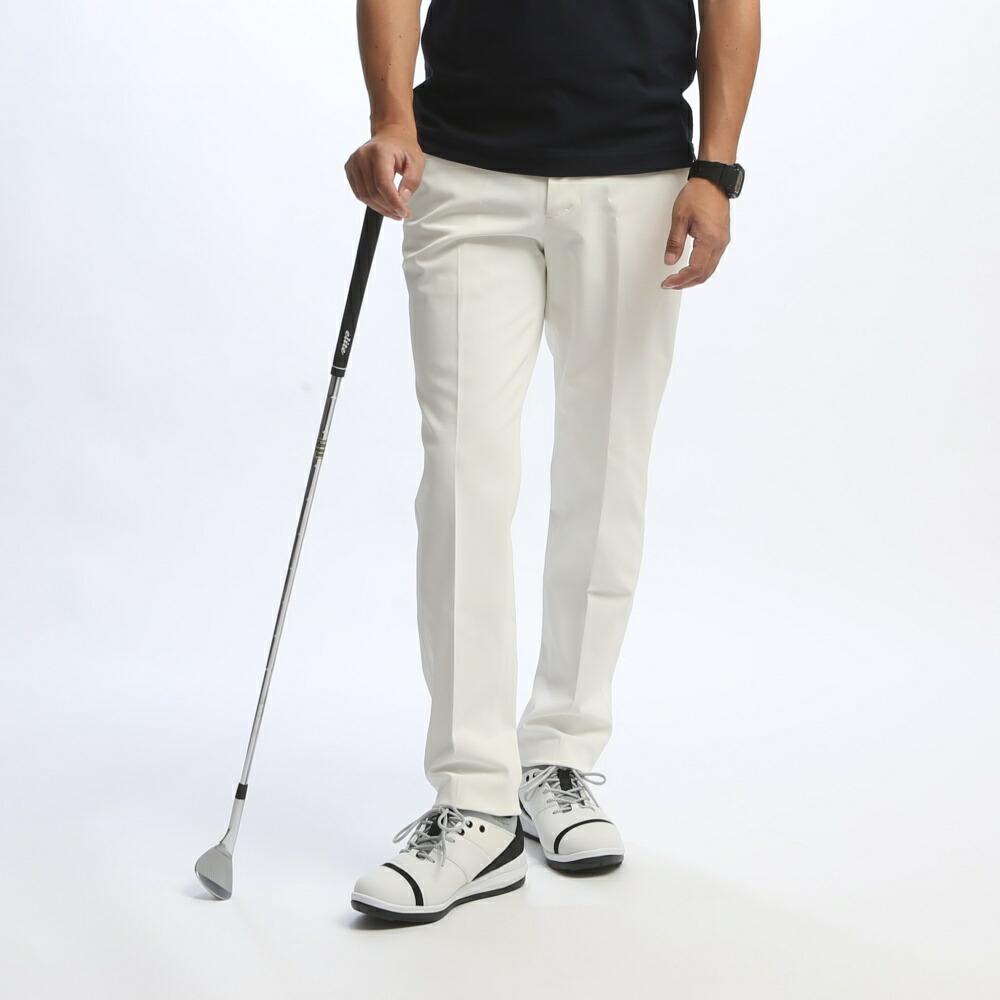 楽天市場】ゴルフ パンツ ストレッチ メンズ 秋冬 おしゃれ ホワイト