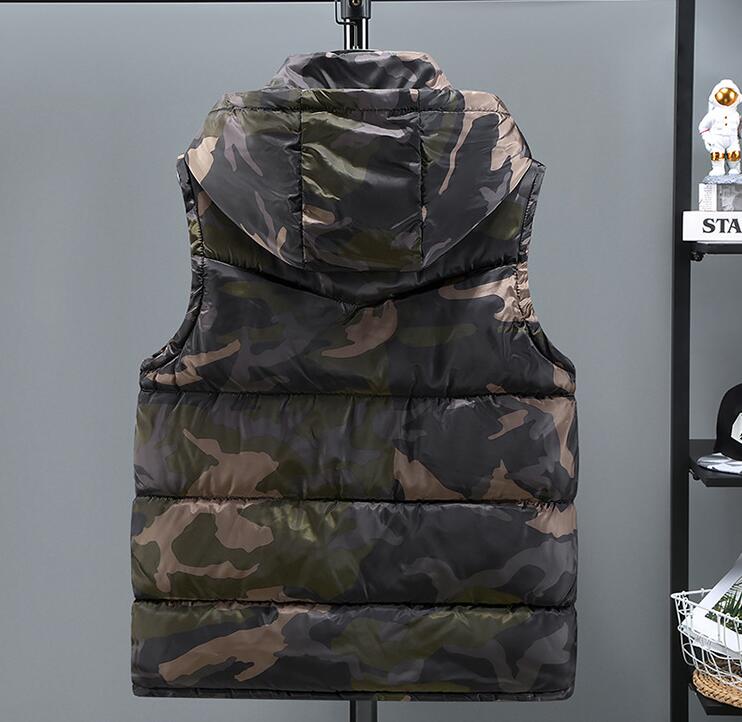 楽天市場】ダウンベスト 中綿ベスト 迷彩柄 メンズ 秋冬 中綿入り