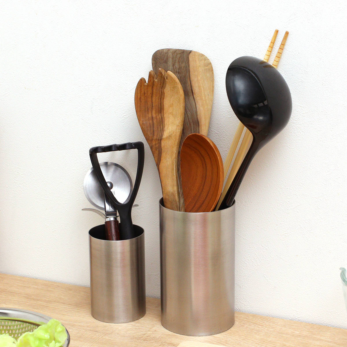 楽天市場】キッチンツールスタンド 18-8 ステンレス製 ツールスタンド