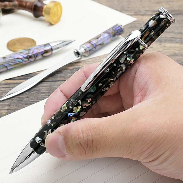 楽天市場】即日発送 ボールペン 工房 住之江 アバロン 螺鈿 B140 RADEN