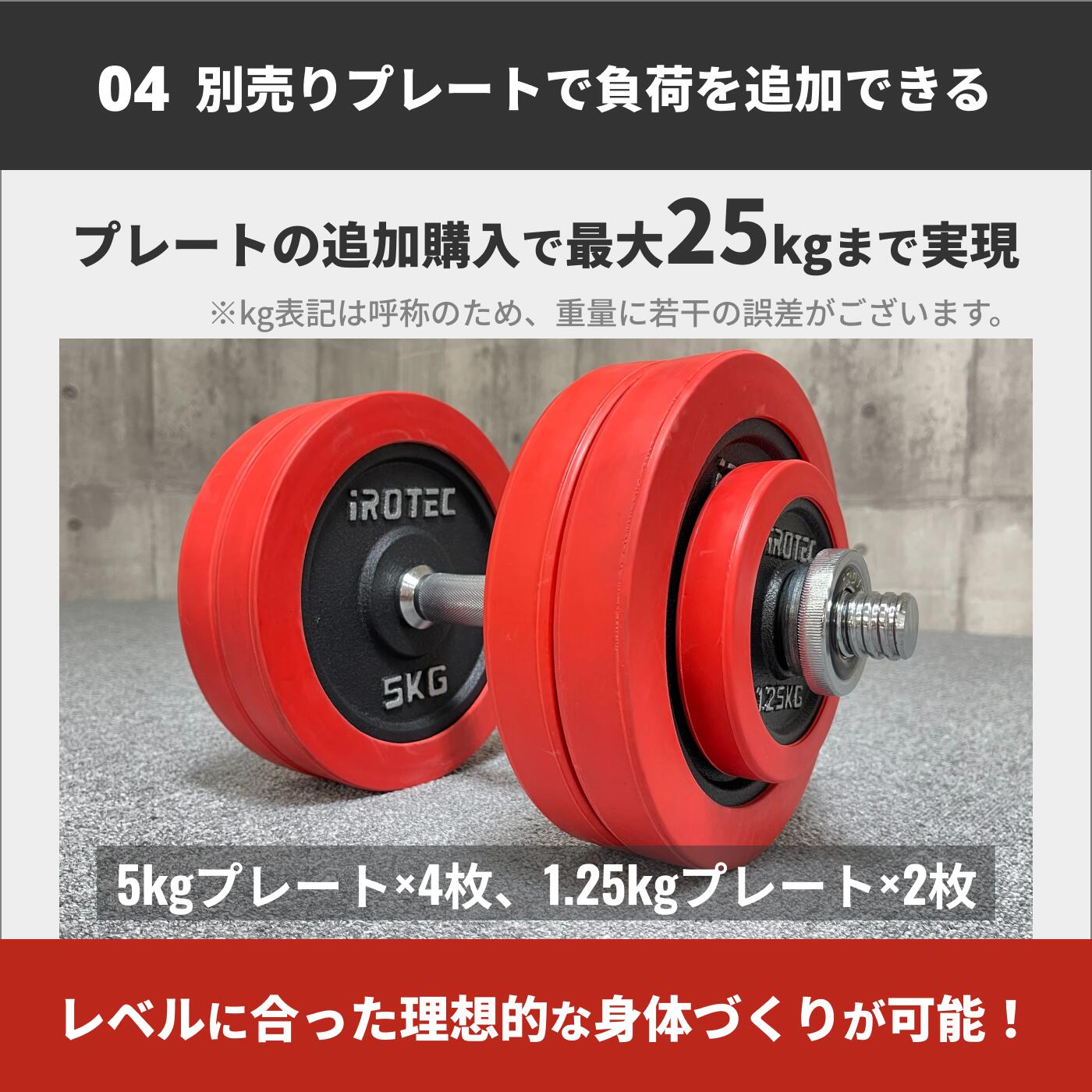ラバー ダンベル 20kg セット 片手10kg×2個セット IROTEC (アイロテック)