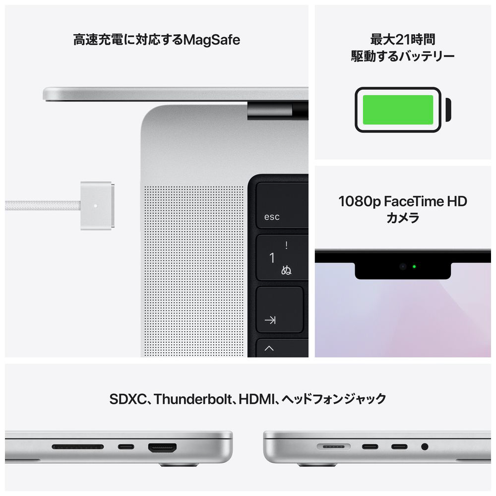 MacBook Pro 16インチ Apple M1 Maxチップ搭載モデル[2021年モデル/SSD
