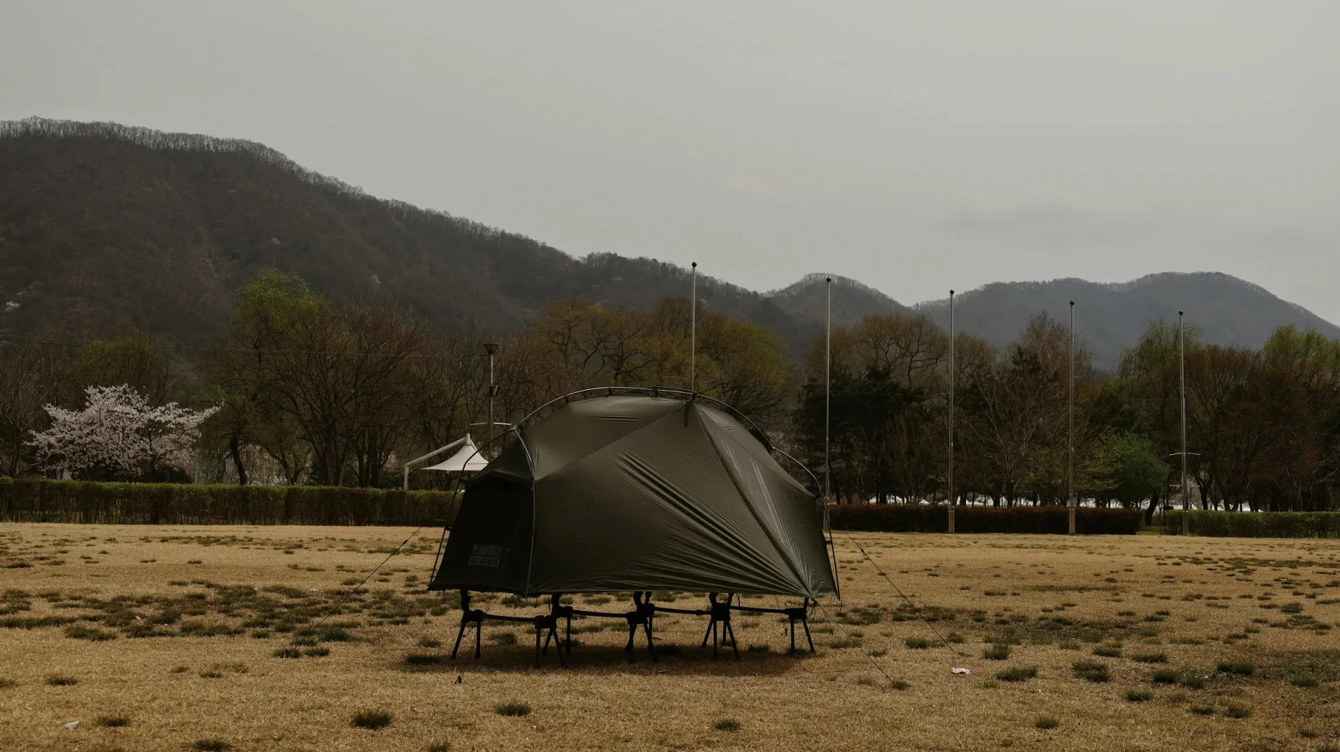 PLANFORTY P-COT TENT 73一般版/75加大版行軍床帳（灰綠） 露營小站