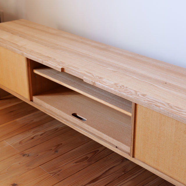 テレビ台 180 おしゃれ 無垢 木製 タモ ウォールナット テレビボード