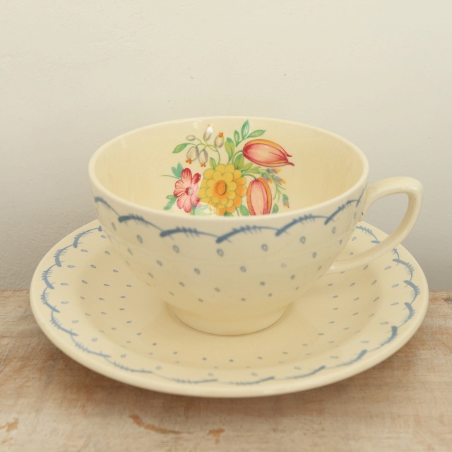 スージークーパー プランタン モーニングカップ＆ソーサー SUSIE COOPER