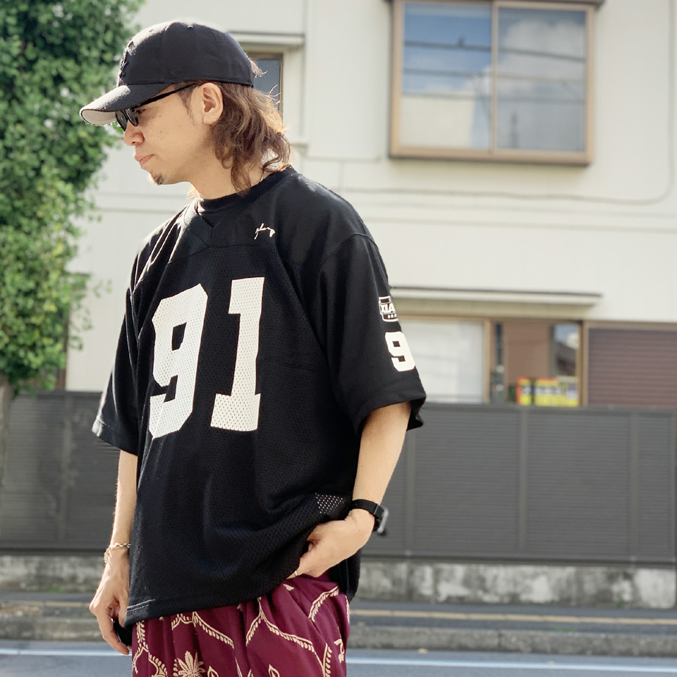 XLARGE / DISTORTION FOOTBALL JERSEY TEE