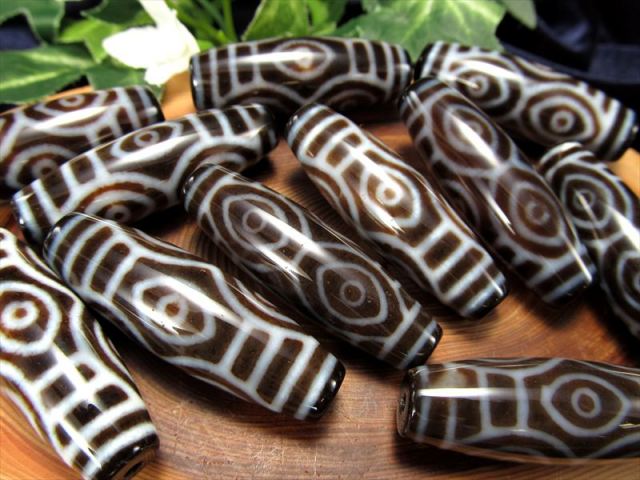 A至純 天珠 龍眼天珠(りゅうがんてんじゅ) サイズ:約37mm-39mm前後 1個