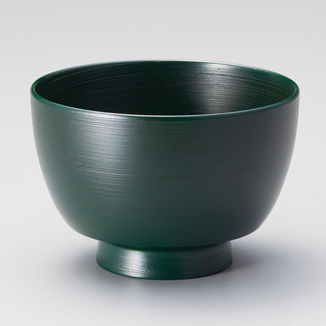 汁椀 駒型 刷毛錆 黒/赤/緑/洗朱(あらいしゅ) 漆塗り 12-02202/02203