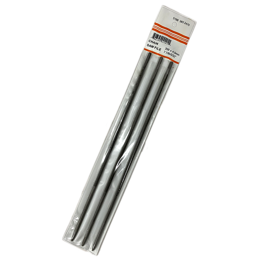 むとひろ 丸ヤスリ 4.0mm 3本セット ソーチェーン 目立て 棒やすり