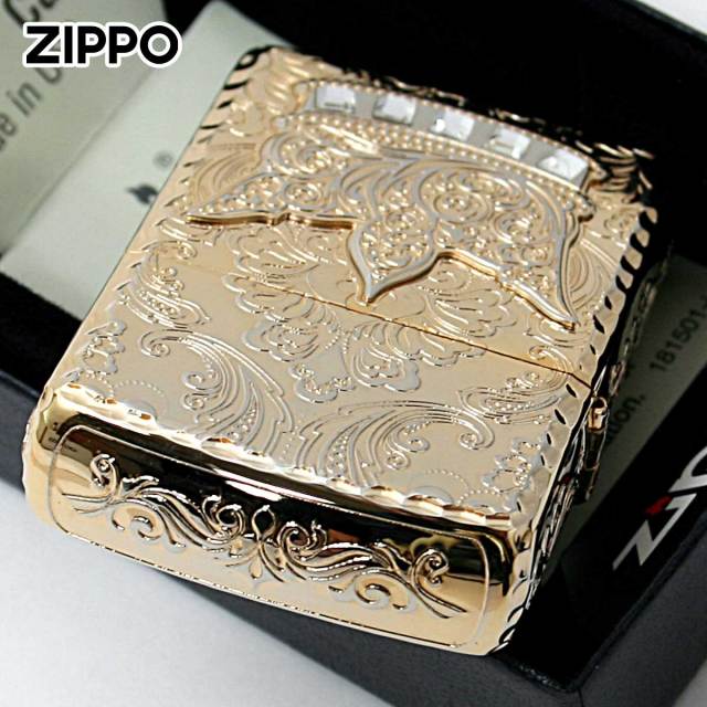 Zippo ジッポー アーマー 王冠 クラウン メタル ラインストーン