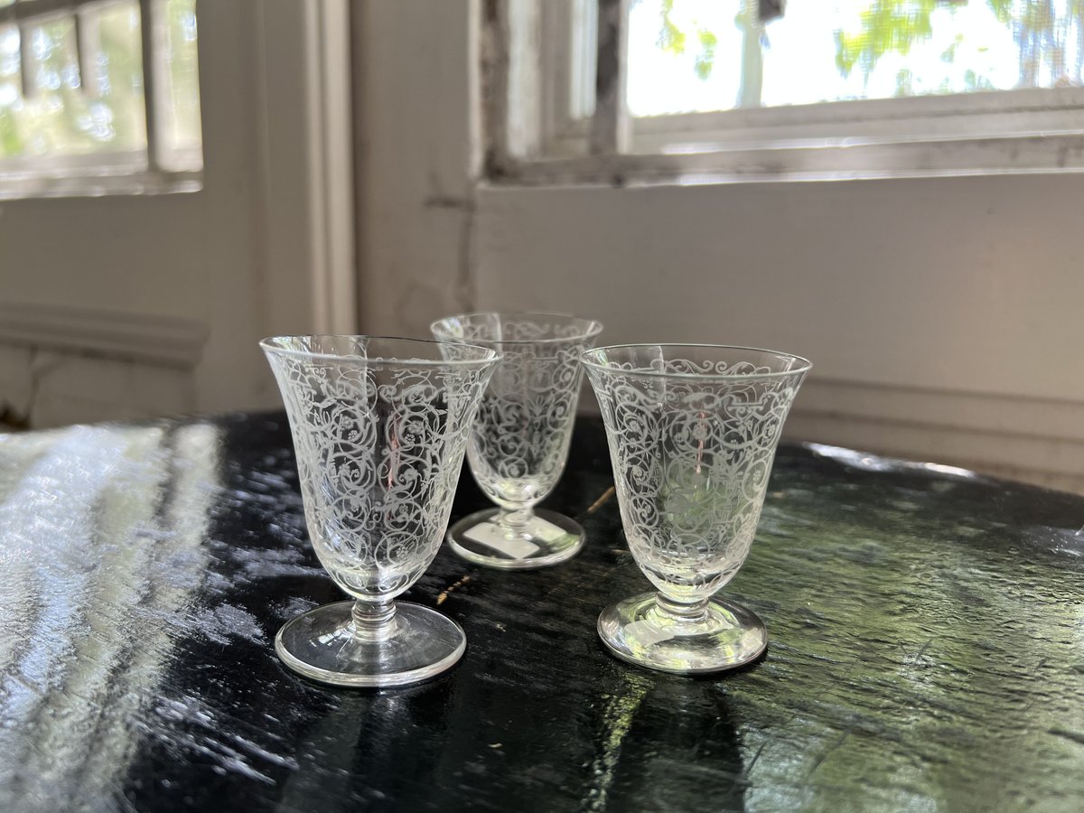 オールドバカラ エッチンググラス | kiccorie