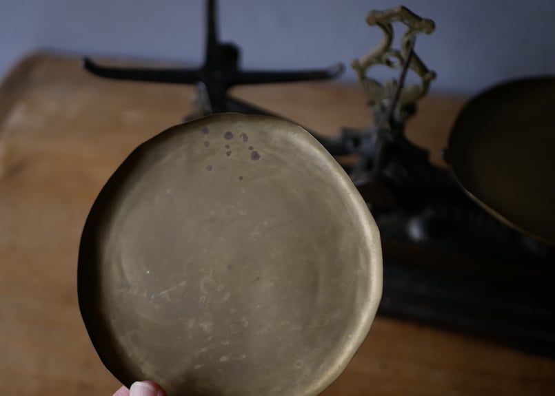 EL FORCE フランスアンティーク バランススケール 上皿天秤