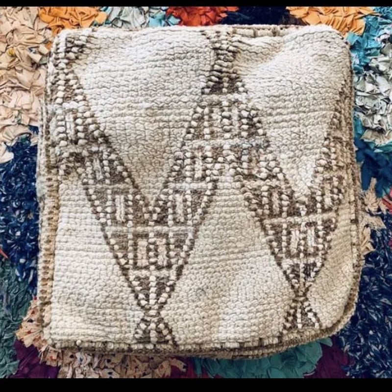 モロッコ ベニワレン ビンテージ プフ pouf オットマン 3 | Boawid