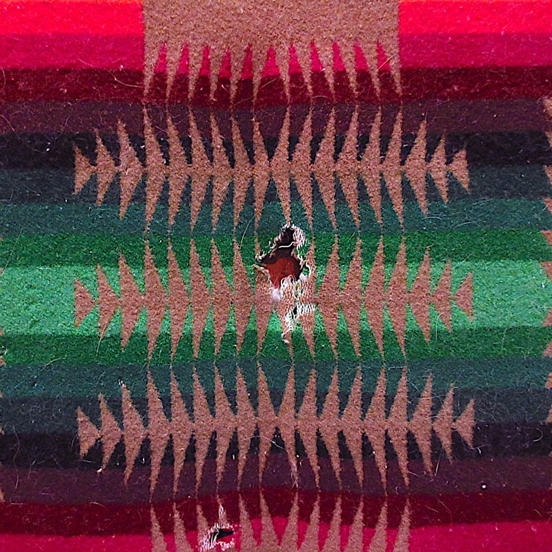 ビンテージ○PENDLETON Beaver Stateネイティブ柄ウールブランケット