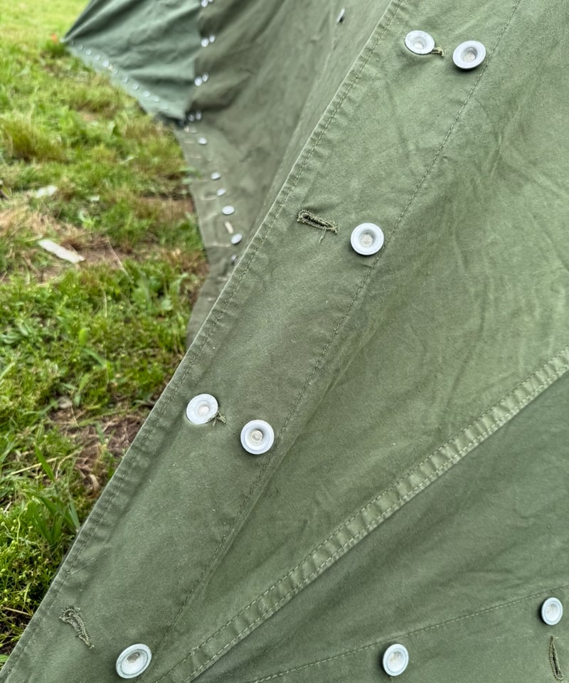 希少軍幕❗️ノルウェー軍用テント ポール、ペグ付き