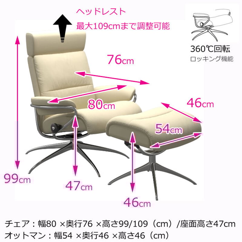 EKORNES 正規代理店】ストレスレス トーキョー スター Mサイズ