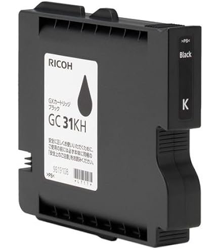 Amazon.co.jp: GC31KH リコー ブラック 純正 インク 31 2箱セット