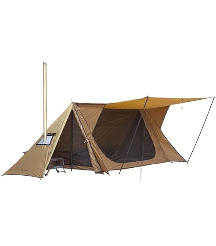Amazon.co.jp: POMOLY STOVEHUT TC パップテント1-2人用 tc 軍幕テント