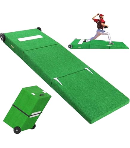 Amazon | 野球 投球練習用 ポータブルマウンド 人工芝 ピッチャー