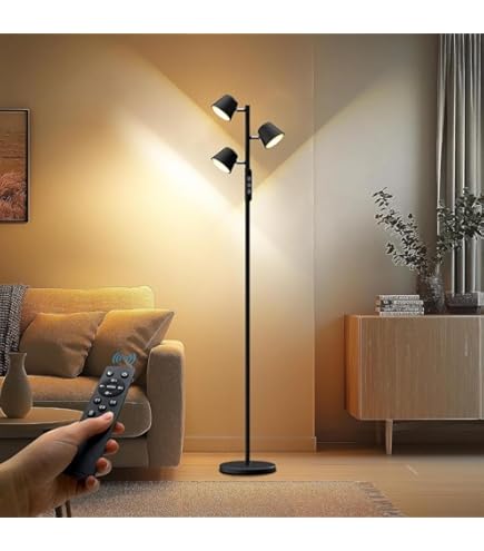 Amazon | IKEA/イケア NYMANE/ニーモーネ：フロアランプ 3スポット