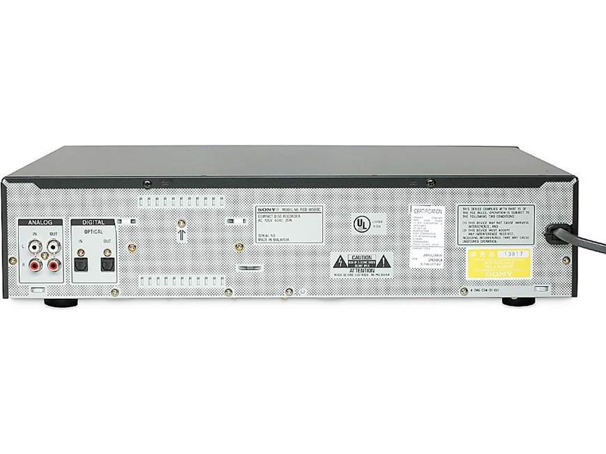 Sony RCD-W500C CD recorder + 5-disc changer at Crutchfield