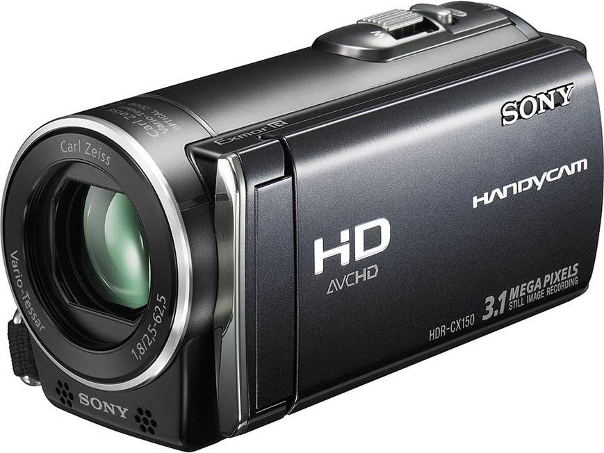 Sony HDR-CX150 Handycam® (Red) High-definition camcorder with 16GB