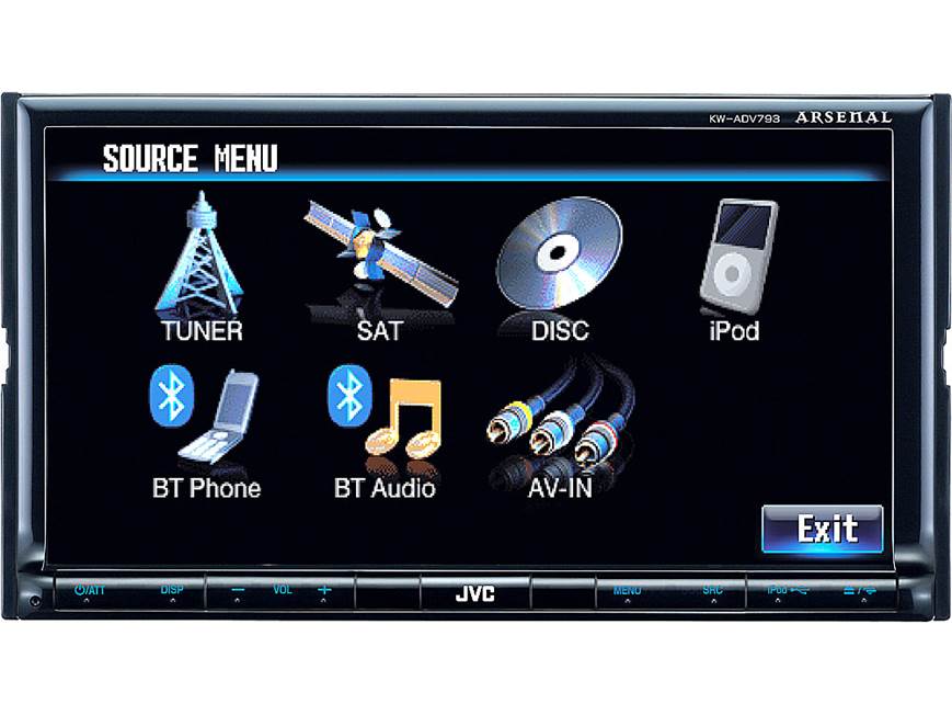 JVC Arsenal KW-ADV793 DVD receiver at Crutchfield