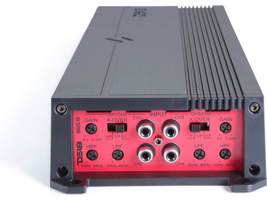 DS18 G8400.4D Gen-X 4-channel car amplifier — 700 watts RMS x 4 at