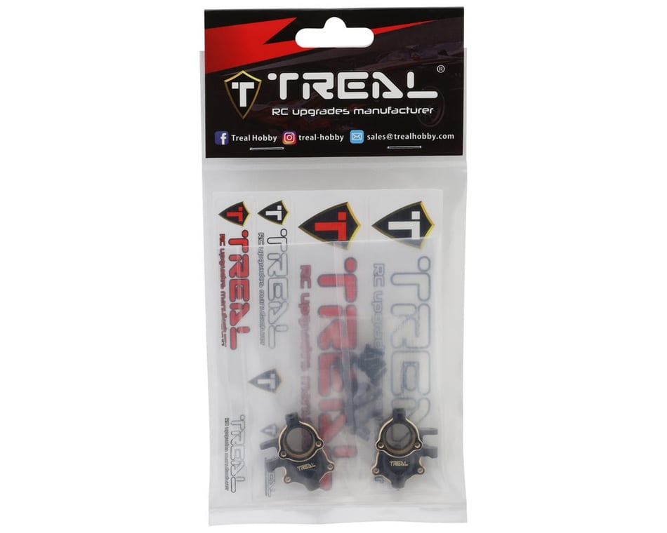 Treal Hobby Redcat Ascent-18 Brass Front Steering Knuckles/Inner