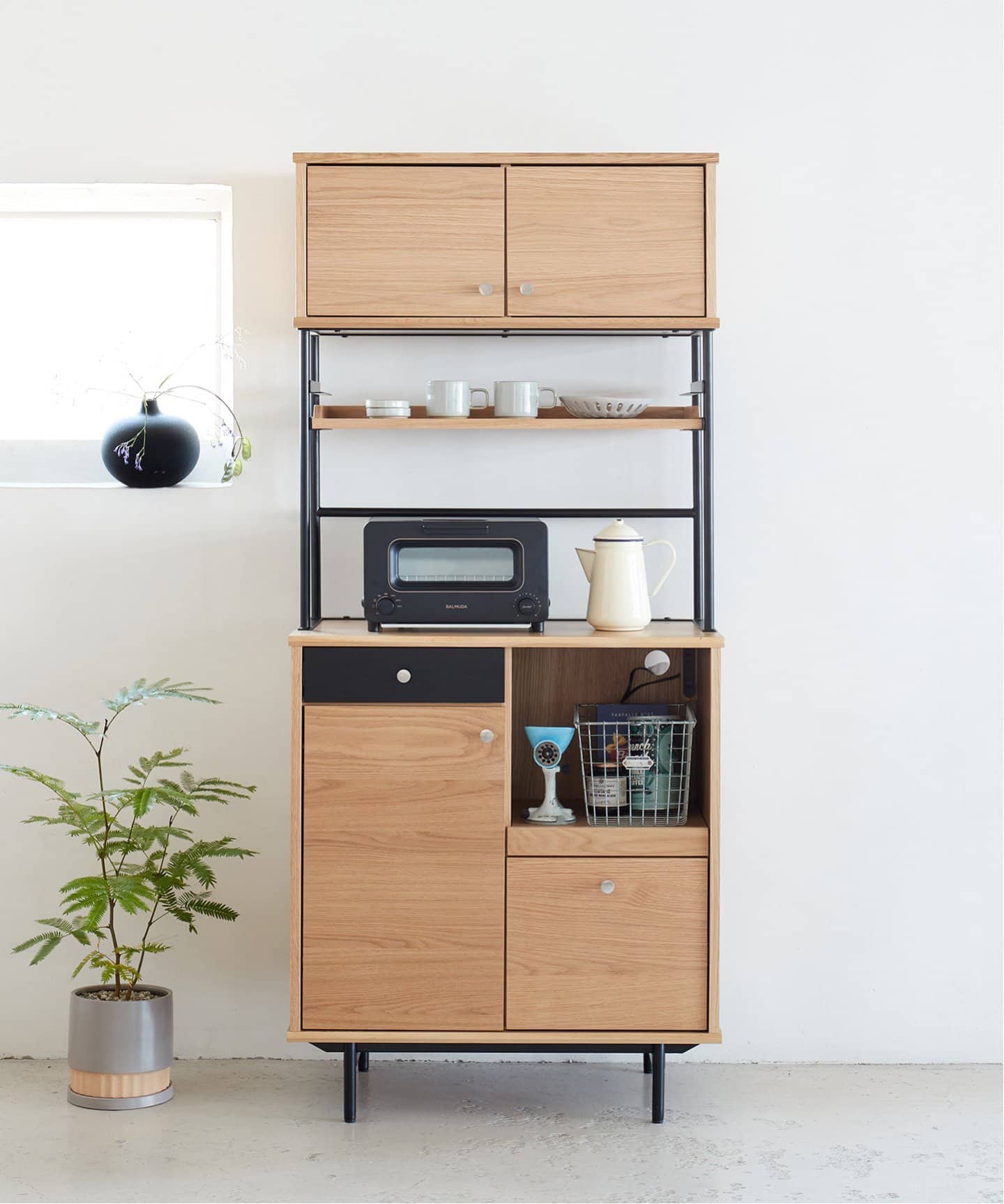 大型商品》HABITAT KITCHEN BOARD-S (NT) ハビタキッチンボードS（収納