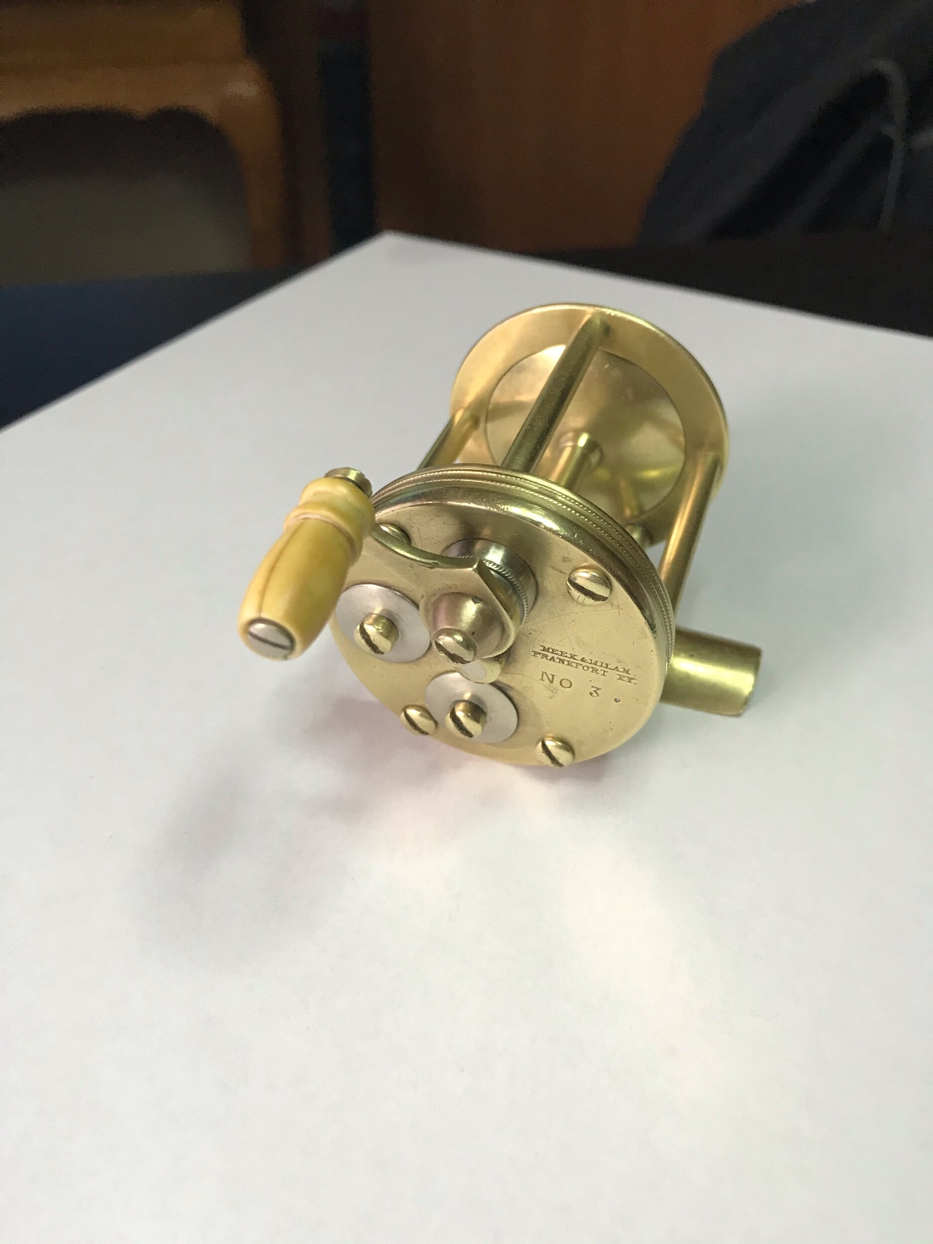 Pflueger NOBBY No. 1965 Free Spool Red Satin Finish with Original