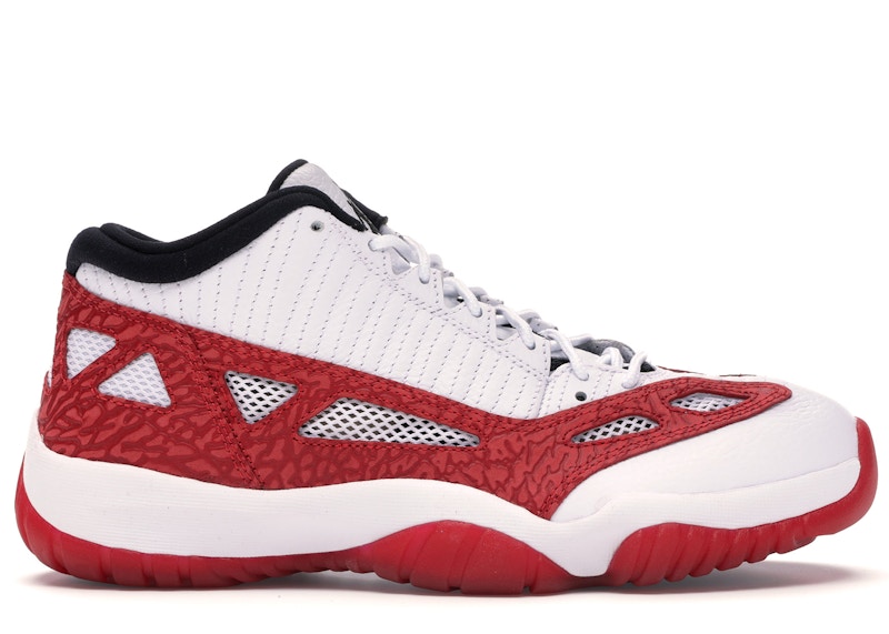 Jordan 11 Retro Low IE White Gym Red Men's - 919712-101 - US