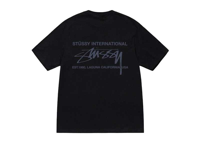 Stussy Smooth International T-shirt Black Men's - US