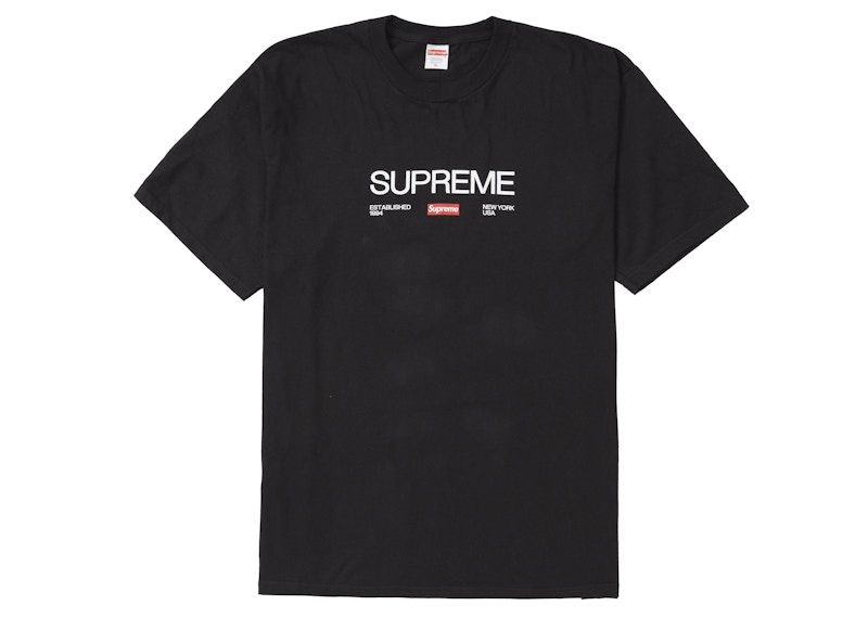 Supreme Est. 1994 Tee Black Men's - FW21 - US