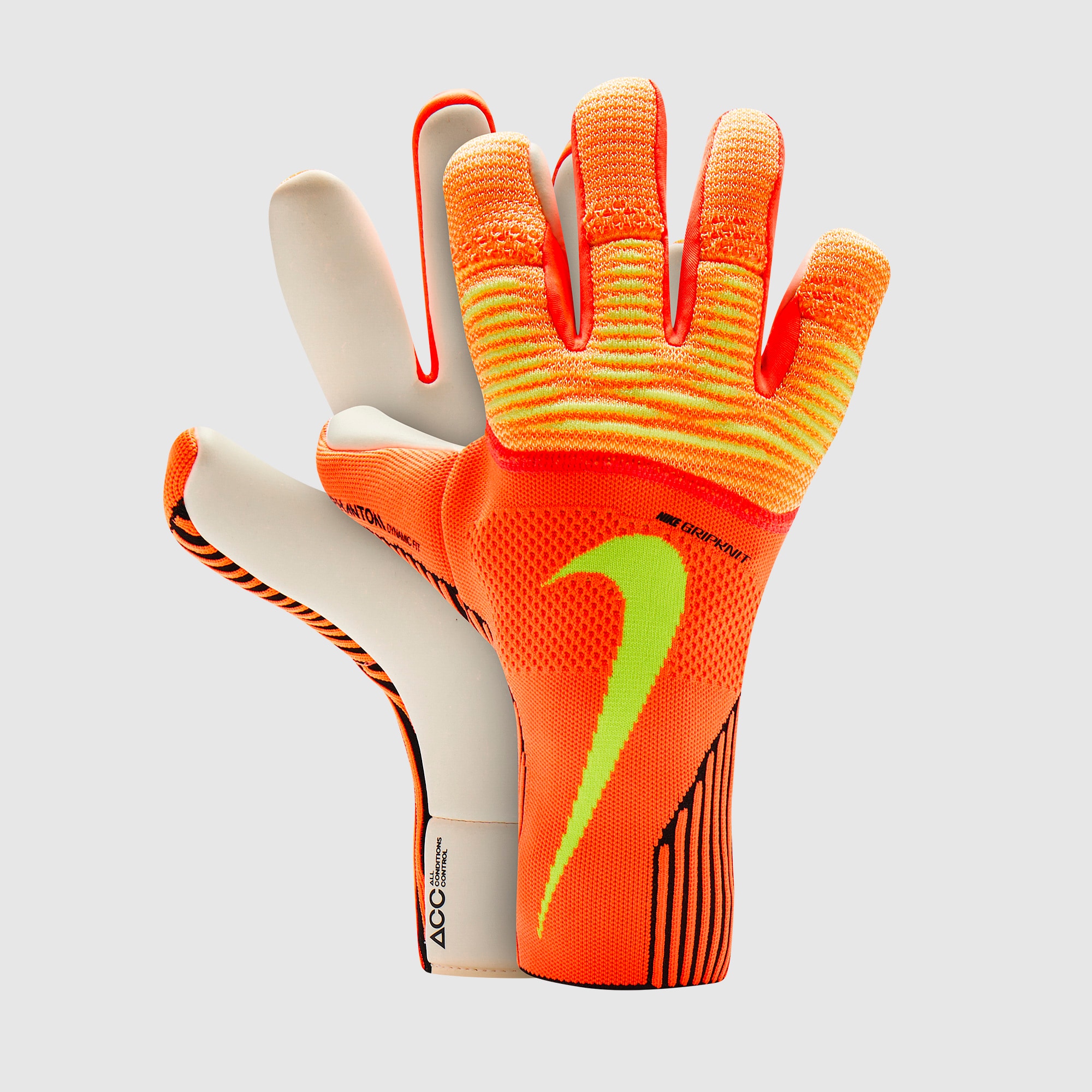 Nike Vapor Grip Knit GK Gloves - Hyper Crimson/Volt - Mens GK