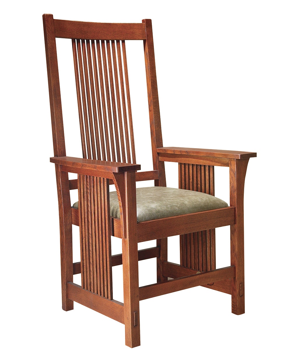 Stickley Casual Dining Arm Chairs Spindle Arm Chair 89-386 | Toms