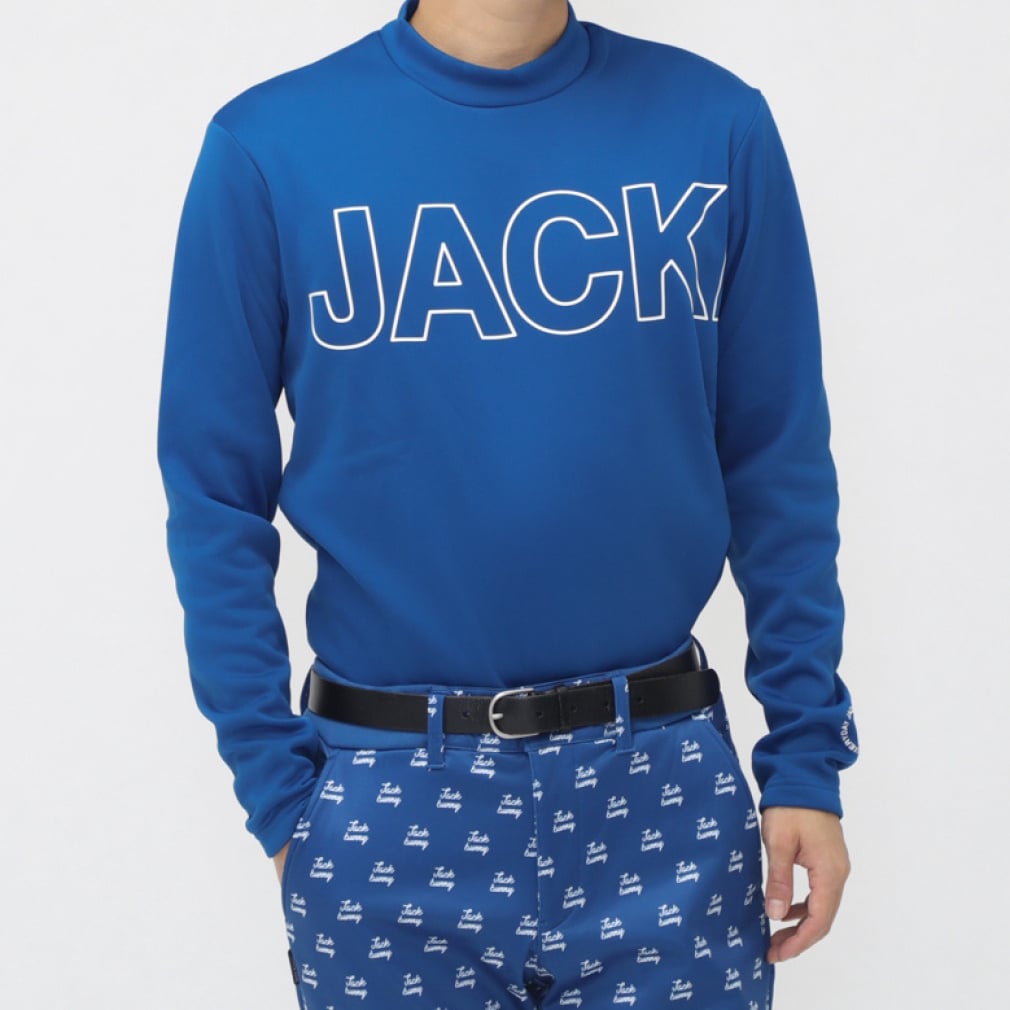 ジャック バニー ゴルフウェア 長袖シャツ 秋 冬 KARUISHI ECO モック