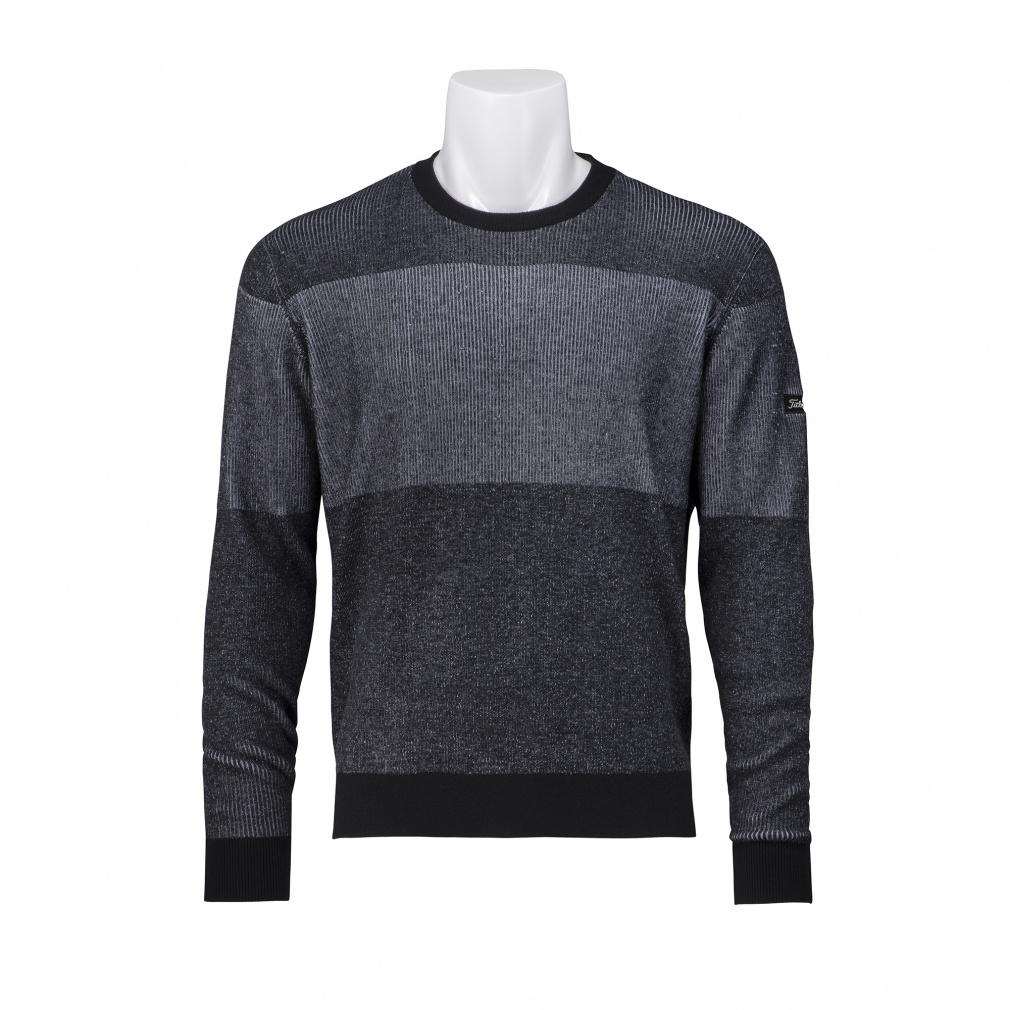 タイトリスト ゴルフウェア 長袖セーター 秋 冬 リブクルーネック