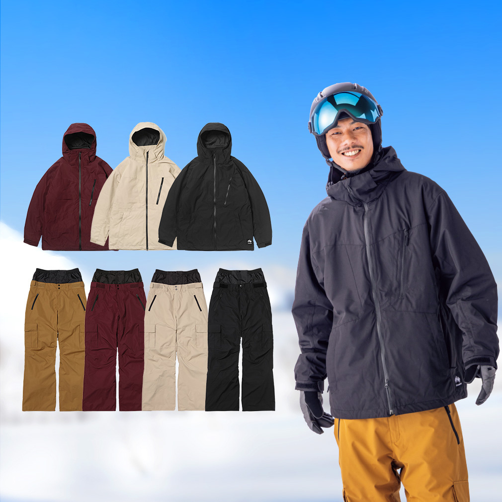 キスマーク メンズ スノーボード ジャケット パンツ ユニ スノーボード